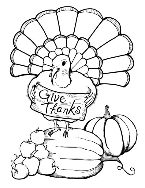 Free Printable Thanksgiving Coloring Pages For Kids