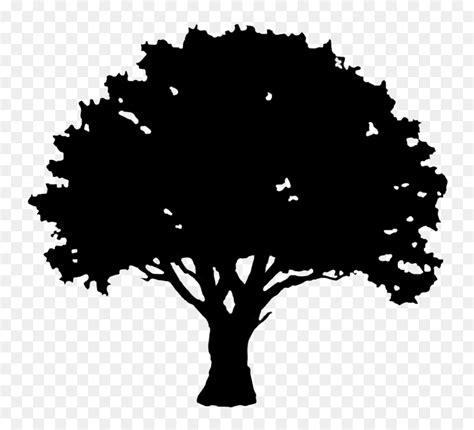 Tree Clipart Silhouette Image Black And White Silhouette - Silhouette ...