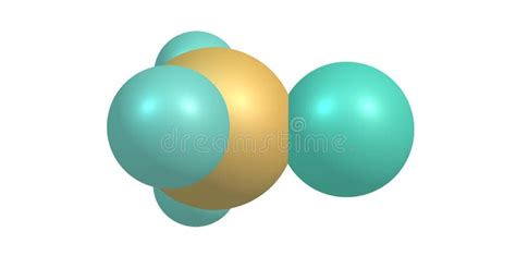 Bromomethane Molecular Structure Isolated on White Stock Illustration ...