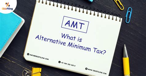 Taxpayer on AMT (Alternative Minimum Tax) | Ebizfiling