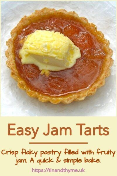 Easy Jam Tarts with Short Flaky Wholemeal Pastry Cases | Tin and Thyme