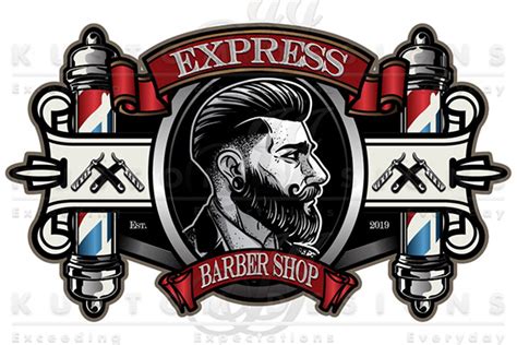 Express Barber Shop Logo Design | Images :: Behance