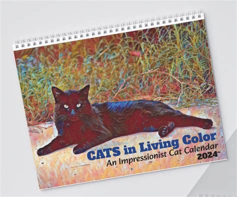 Cat Calendar 2024 - Etsy