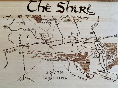 The Shire Map - Etsy