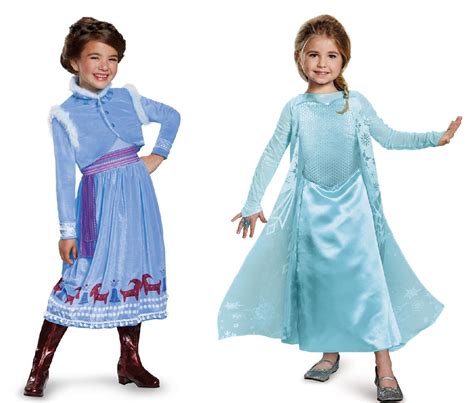 Anna and Elsa Costumes in Frozen 2