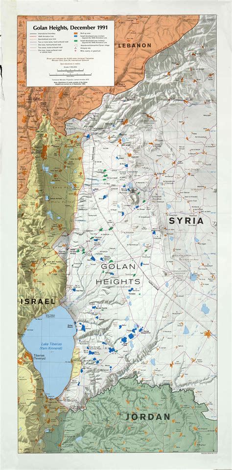 Maps of the Golan | Map, Golan heights, Travel resources