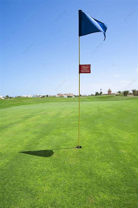 Flag On A Golf Course Green Egypt Flag Green Photo Background And ...