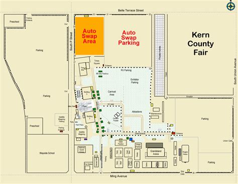 Bakersfields Auto Swap Meet Map - Bakersfield Ca • mappery