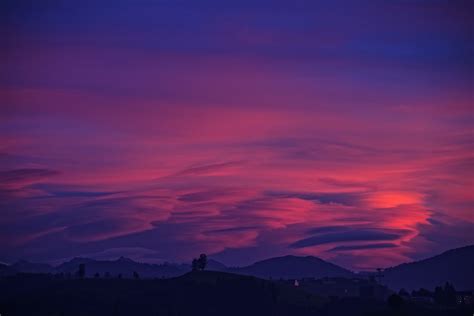 Purple Sky Clouds Mountains 4k, HD Nature, 4k Wallpapers, Images ...