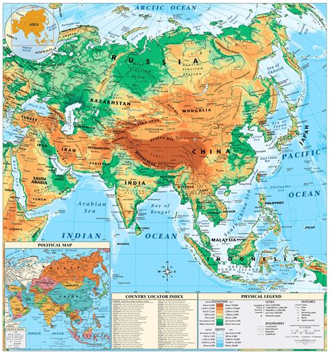 Asia Geographic Map