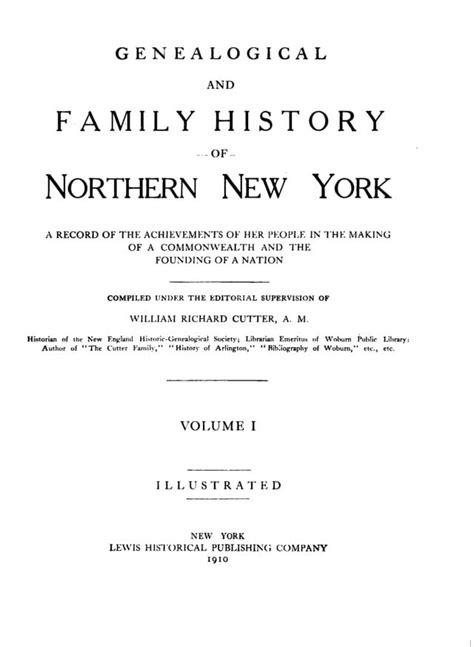 Genealogical and Family History of Northern New York — New York Genealogy