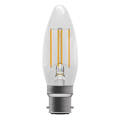 LED Dimmable Candle Style Bulb with BC Fitting in Warm White