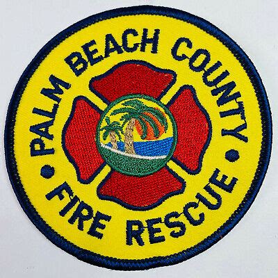 Palm Beach County Fire Rescue Department Florida Patch (C4) | eBay