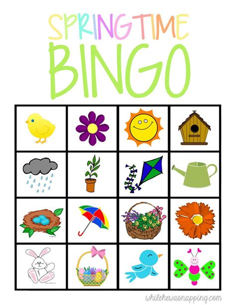 Spring Bingo Cards Printable Free - Printable Bingo Cards