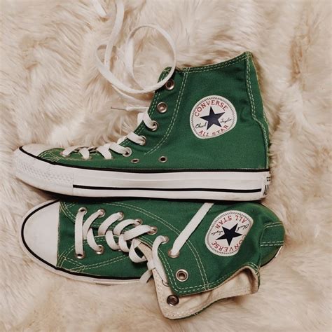 Converse Shoes | Bright Green Converse High-Tops | Color: Green | Size ...