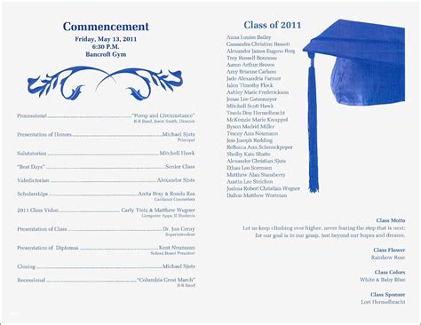 19 Excellent Graduation Ceremony Program Template In 2020 | Ceremony ...