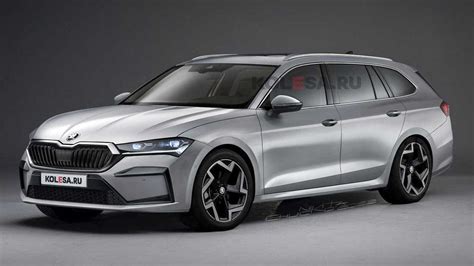 2023 Skoda Superb Rendering Takes After Recent Spy Shots Of The Big Wagon