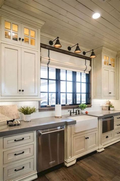 Awesome 70 Best Farmhouse Gray Kitchen Cabinets Ideas https ...