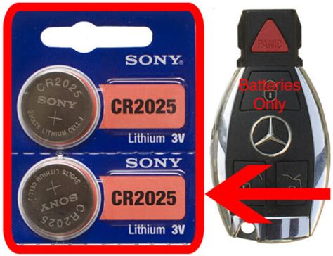 Mercedes Benz C250 C300 CL600 E350 2-Pack Battery Sony CR2025 for ...