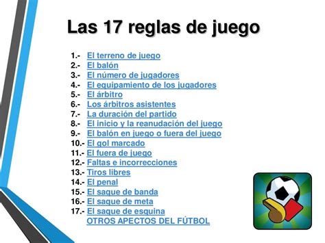 Reglas del fútbol