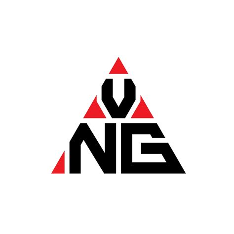 VNG triangle letter logo design with triangle shape. VNG triangle logo ...