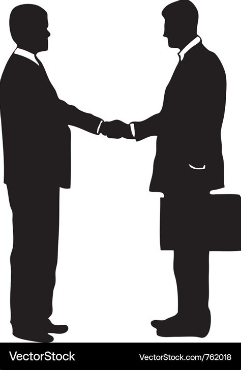 Businessmen shaking hands Royalty Free Vector Image