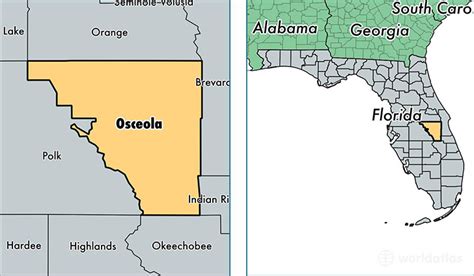 Osceola County Fl Map - Cities And Towns Map