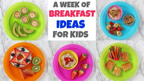 A Week of Breakfast Ideas for Kids | Quick, Easy & Healthy Breakfasts ...