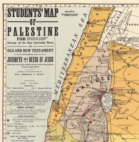 Original Map Of Palestine