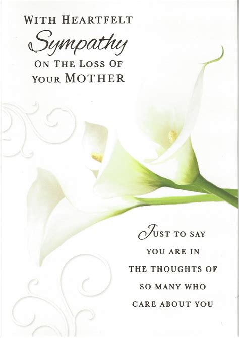 Deepest Sympathy On The Loss of Your Mother Card – MHJ Direct.co.uk