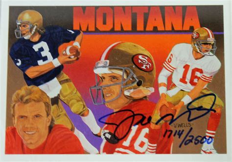 Lot Detail - Joe Montana Signed Limited Edition 1991 Upper Deck ...