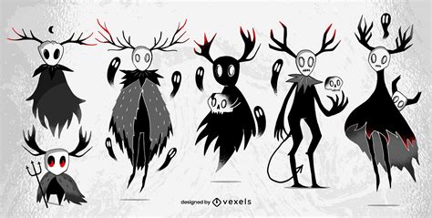 Halloween Creatures Character Set Vector Download