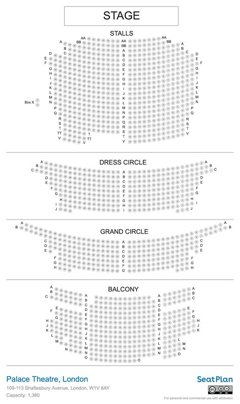 Palace Theatre London Seating Plan & Seat View Photos | SeatPlan