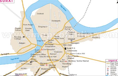 Surat City Map City Map Of Surat With Important Places Newkerala Com ...