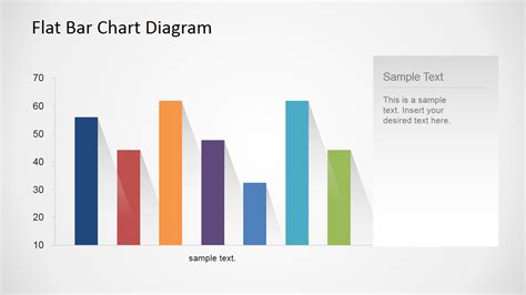 PowerPoint Flat Bar Chart with Shadows - SlideModel