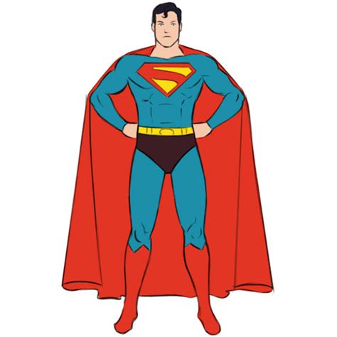 Superhero Cartoon Drawing Easy - Lanarra