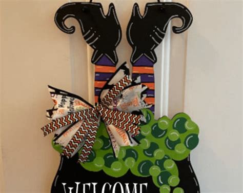 Halloween Door Sign, Halloween Front Door Sign, Halloween Decorations ...