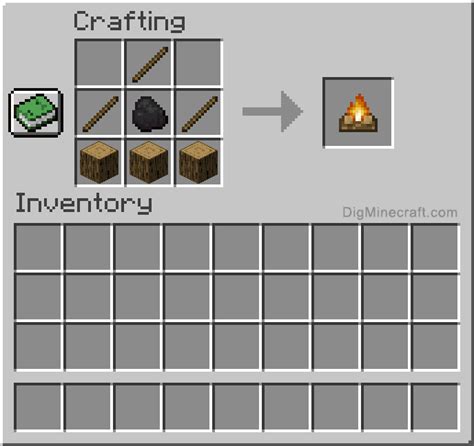 How to make a Campfire in Minecraft