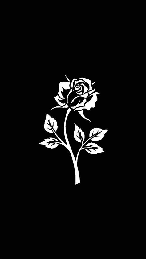 Black And White Rose Wallpaper