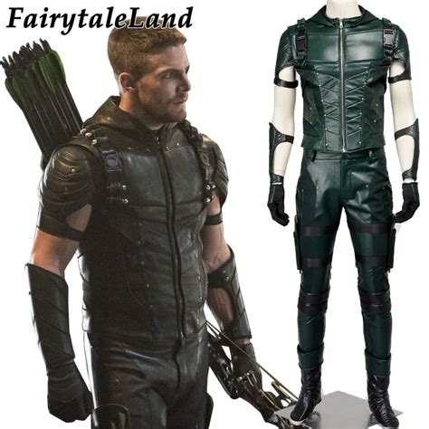 Green Arrow Cosplay Costume Halloween costumes for adult men Superhero ...