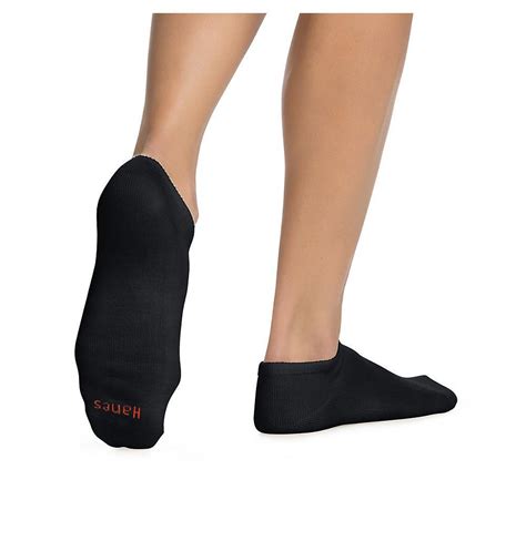 Hanes Women's ComfortBlend No-Show Socks 6-Pack - SpicyLegs.com