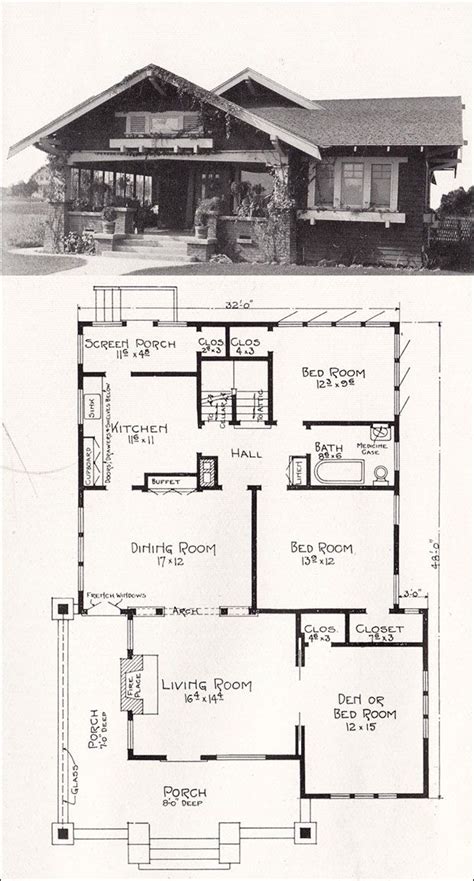 California Bungalow Floor Plans