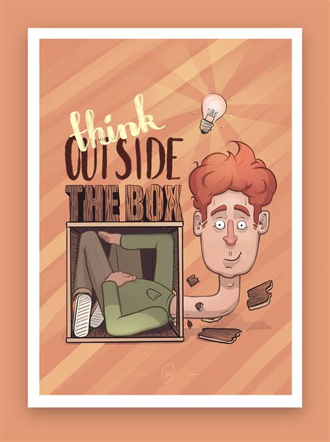 Think outside the box - Poster series on Behance