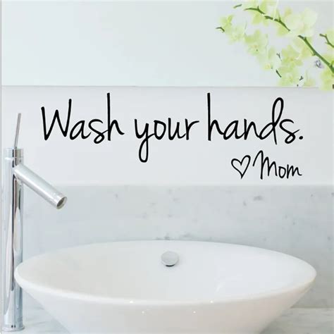 Bathroom Toilet Bathroom Wall Stickers Waterproof Art Vinyl Decal ...