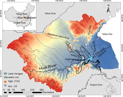 Huai River Map