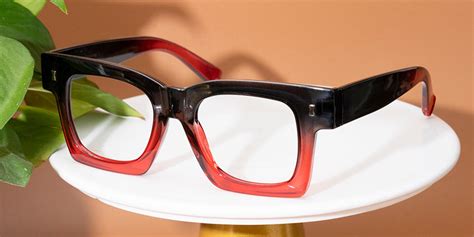 Amidala - Square Red Glasses for Men & Women - Lensmart