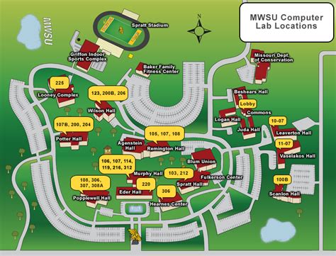 Missouri Western State University Campus Map - Map