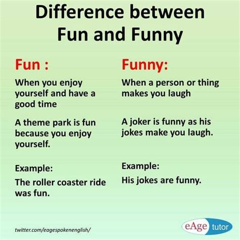 Click on: CONFUSING: 'FUN' vs 'FUNNY'