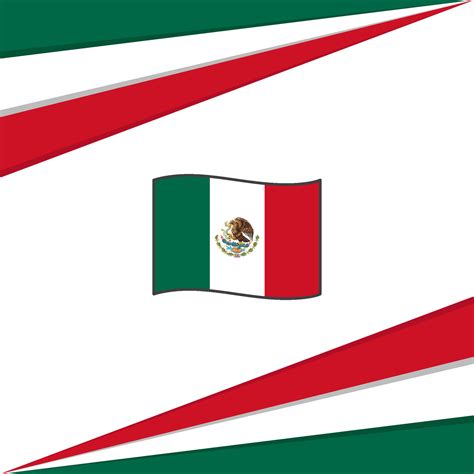 Mexico Flag Abstract Background Design Template. Mexico Independence ...