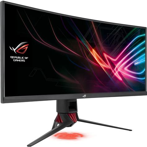 ASUS ROG Strix 35 Curved Gaming Monitor Gray And Red - 3440 x 1440 ...